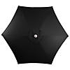 Northlight 7.5ft Outdoor Patio Market Umbrella with Hand Crank  Black Image 2