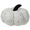 Northlight 7" Ivory Knitted Fall Harvest Tabletop Pumpkin Image 1