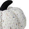 Northlight 7" Ivory Knitted Fall Harvest Tabletop Pumpkin Image 3
