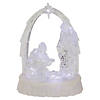 Northlight 7" LED Lighted Musical Icy Crystal Nativity Scene Christmas Decoration Image 1