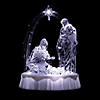 Northlight 7" LED Lighted Musical Icy Crystal Nativity Scene Christmas Decoration Image 2