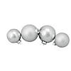 Northlight 72ct Silver Shiny and Matte Christmas Glass Ball Ornaments 4" (100mm) Image 1