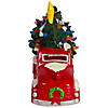 Northlight 8" Red LED Lighted Vintage Truck Hauling Christmas Tree Image 2