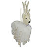 Northlight 8" White Reindeer Christmas Ornament Image 1