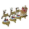 Northlight 9.5" Santa and Reindeer Christmas Stocking Holders, Set of 4 Image 2