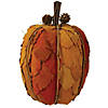 Northlight 9.75" Orange and Brown Fall Harvest Tabletop Pumpkin Image 1
