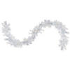 Northlight 9' x 10" Pre-Lit Vermont White Pine Artificial Christmas Garland  Clear Lights Image 1