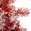 Northlight 9' x 12" Pre-lit Flocked Red Pine Artificial Christmas Garland  Clear Lights Image 1