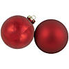 Northlight 96ct Red and Gold 2-Finish Glass Ball Christmas Ornaments 3.25" (80mm) Image 1