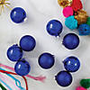 Northlight 9ct Shiny and Matte Royal Blue Glass Ball Christmas Ornaments 2.5" (65mm) Image 1