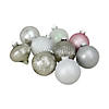Northlight 9ct Silver 3-Finish Shatterproof Christmas Ball and Onion Ornaments 3.75" (95mm) Image 1