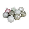 Northlight 9ct Silver 3-Finish Shatterproof Christmas Ball and Onion Ornaments 3.75" (95mm) Image 2