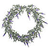 Northlight artificial led lighted white and purple lavender spring wreath- 16-inch  white lights Image 1