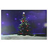 Northlight Fiber Optic and LED Lighted Color Changing Christmas Tree Canvas Wall Art 23.5" x 15.5" Image 1