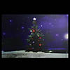 Northlight Fiber Optic and LED Lighted Color Changing Christmas Tree Canvas Wall Art 23.5" x 15.5" Image 2