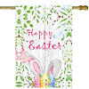 Northlight happy easter bunny ears outdoor house flag 28" x 40" Image 1