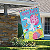 Northlight Happy Easter Bunny with Eggs Outdoor House Flag 28" x 40" Image 2