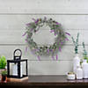 Northlight led lighted artificial pink lavender spring wreath- 16-inch  white lights Image 1