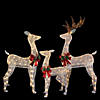 Northlight LED Pre-Lit Glittered Reindeer Family Outdoor Christmas Decorations, Set pf 3 Image 2