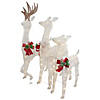 Northlight LED Pre-Lit Glittered Reindeer Family Outdoor Christmas Decorations, Set pf 3 Image 3