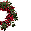 Northlight Lush Berry and Leaf Artificial Christmas Wreath  18-Inch  Unlit Image 3