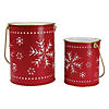 Northlight Metal Snowflake Candle Lanterns Christmas Decoration, Set of 2 Image 2