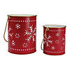 Northlight Metal Snowflake Candle Lanterns Christmas Decoration, Set of 2 Image 3