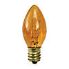 Northlight Pack of 25 Transparent C7 Orange Christmas Replacement Bulbs Image 1