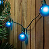 Northlight Set of 15 Blue Satin G50 Globe Christmas Lights - Green Wire Image 1