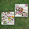 Northlight Set of 2 'Love Blooms Here' Floral Outdoor Garden Stones 7" Image 1