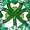 Northlight shamrocks and ribbons st. patrick's day wreath  24-inch  unlit Image 2