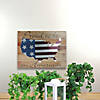 Northlight Stars and Stripes &#8220;Proud to be an American" Wooden USA Map Decorative Wall Art 15.75" Proper 12" Image 2