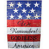 Northlight We Remember! Patriotic American Outdoor House Flag 28" x 40" Image 1
