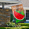 Northlight welcome watermelon slice spring outdoor house flag 28" x 40" Image 2