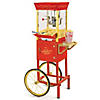Nostalgia 53" Vintage 8-Ounce Popcorn Cart, Red Image 1