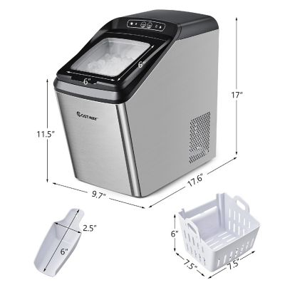 Nugget Ice Maker Machine Countertop Chewable Ice Maker 29lb/Day Self-Cleaning Image 3