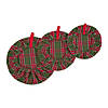 O Christmas Tree Plaid Dish Cover (Set Of 3) Image 1