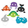 Ocean Animal Mask Craft Kit - Makes 12 Image 1