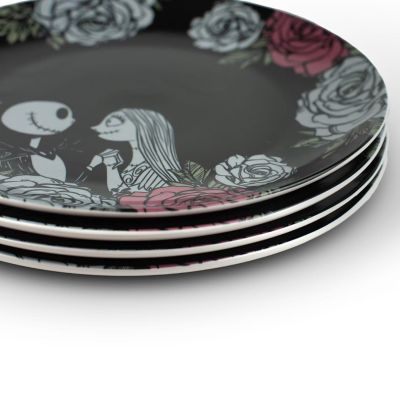 OFFICIAL Nightmare Before Christmas 10" Plate  Feat. Jack & Sally  Set of 4 Image 2