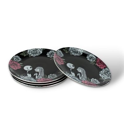 OFFICIAL Nightmare Before Christmas 10" Plate  Feat. Jack & Sally  Set of 4 Image 3