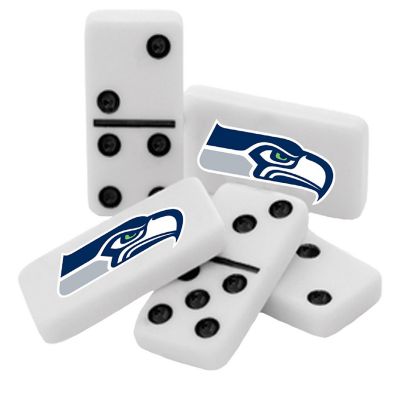 Officially Licensed NFL Seattle Seahawks 28 Piece Dominoes Game Image 2