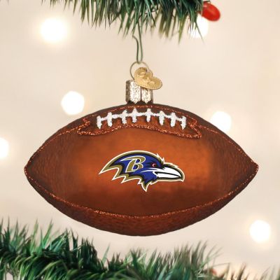 Old World Blown Glass Christmas Ornament - Baltimore Raven Football 70300 Image 1