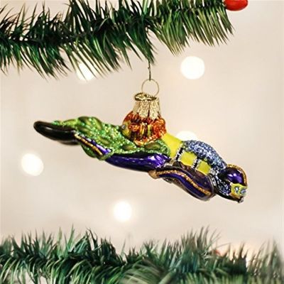 Old World Blown Glass Christmas Tree Ornament, Scuba Diver Image 1