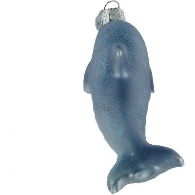 Old World Christmas 12187 Glass Blown Playful Dolphin Ornament Image 2