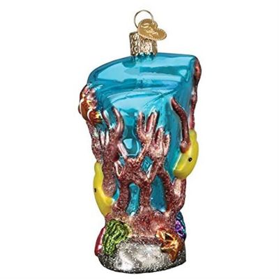 Old World Christmas #12597 Glass Blown Ornament, Coral Reef, 4" Image 3