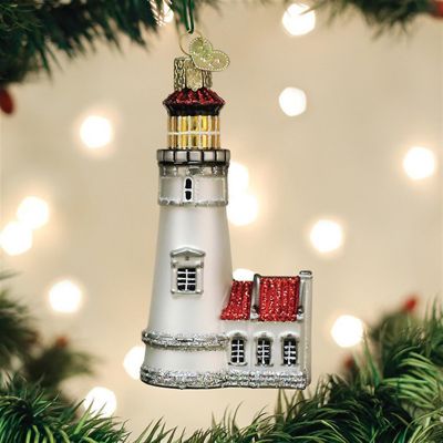 Old World Christmas #20122 Heceta Head Lighthouse Glassblown Ornament Image 1
