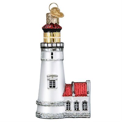 Old World Christmas #20122 Heceta Head Lighthouse Glassblown Ornament Image 2