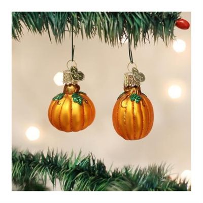 Old World Christmas 28047 Glass Blown Assorted Miniature Pumpkins Ornament Image 1