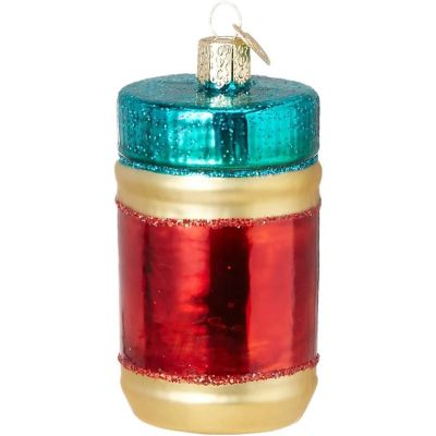 Old World Christmas 32352 Glass Blown Jar of Peanut Butter Ornament Image 2