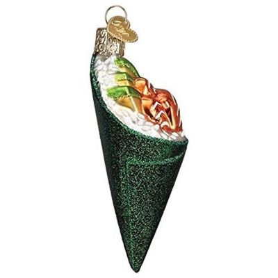 Old World Christmas 32418 Glass Blown Sushi Hand Roll Ornament Image 2